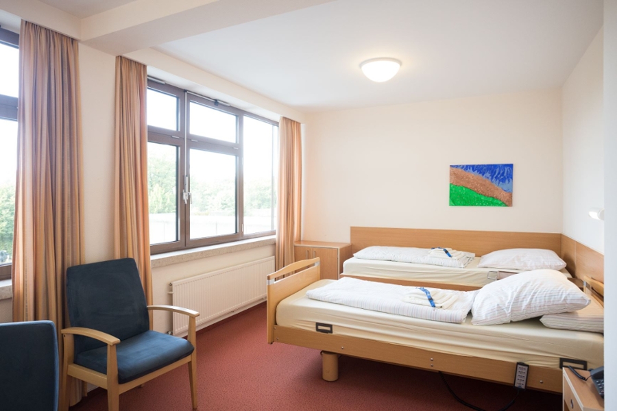 Zwei Betten im Doppelzimmer Zwei Betten im Doppelzimmer